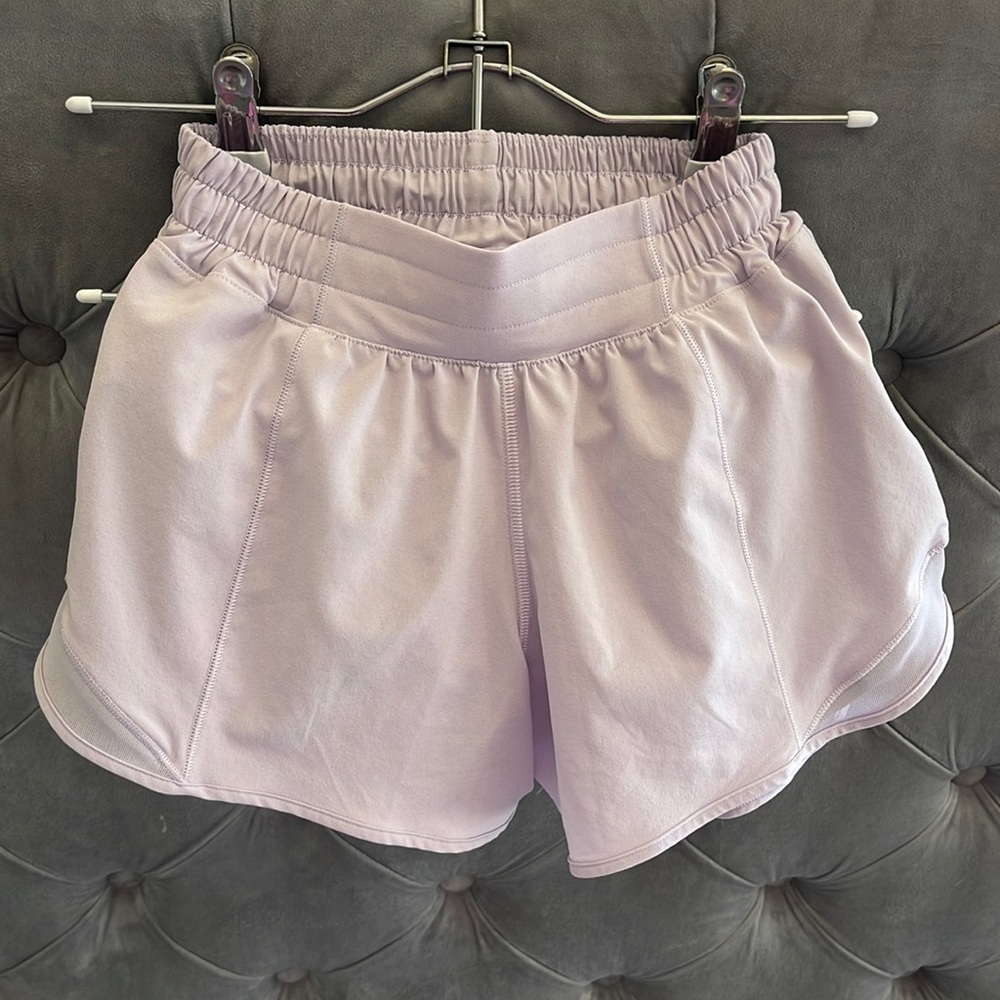 Lululemon size 2 hotty hot light purple shorts!!